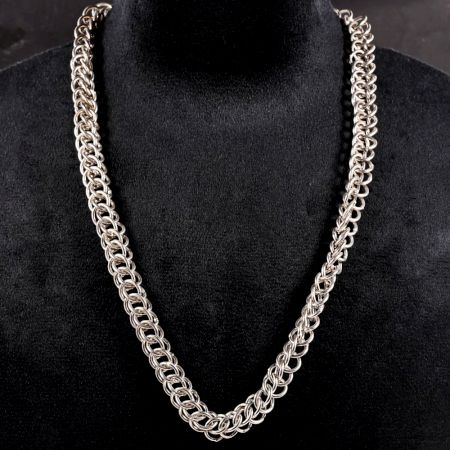 Silver Plated Brass Designer Chain Necklace for Men